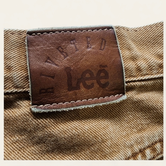 Lee Riveted Collection Vintage Tan‎ Jeans | Women’s 12P | 100% Cotton - Picture 9 of 11